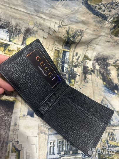 Кожаный кошелек портмоне Gucci