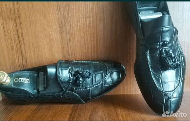 Туфли крокодил raparo