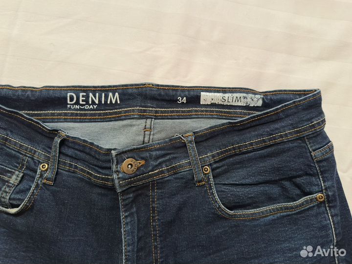 Джинсы мужские 34 50 L синие