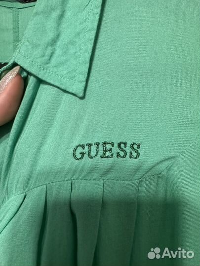 Зеленая блузка Guess