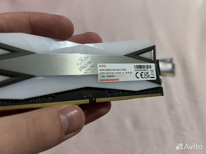 Оперативная память DDR4 Adata XPG DT60 3200 64gb