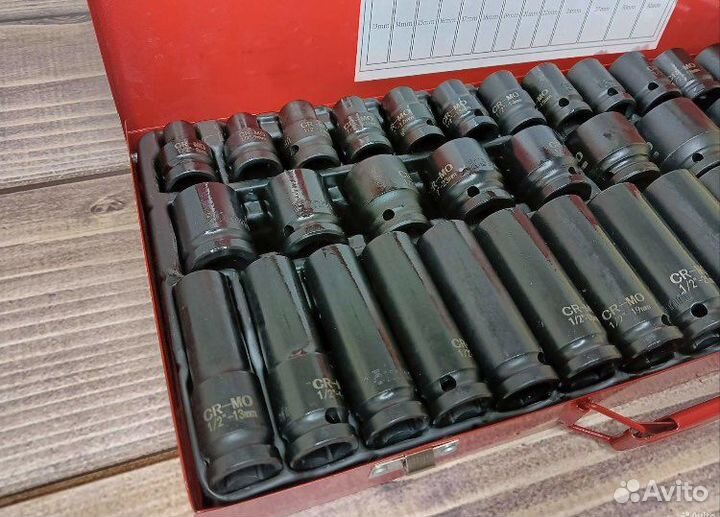 Набор ударных головок для гайковерта