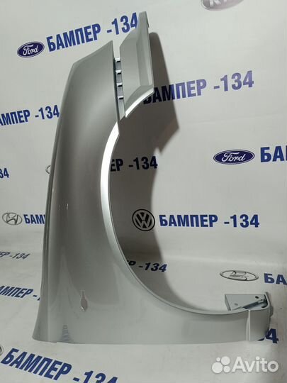 Крыло правое (пластик) LADA kalina 1 серебристый