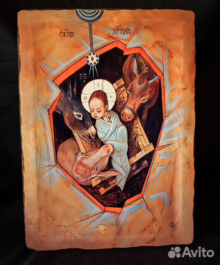 Икона деревянная 