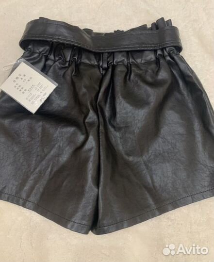 Шорты экокожа