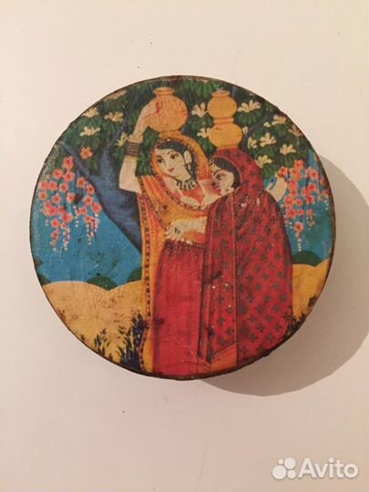 Шкатулка СССР железная баночка