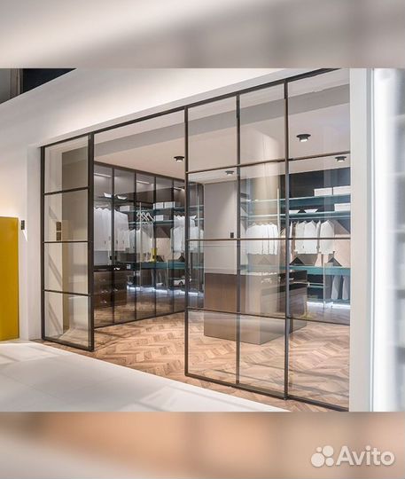 Межкомнатные перегородки из стекла