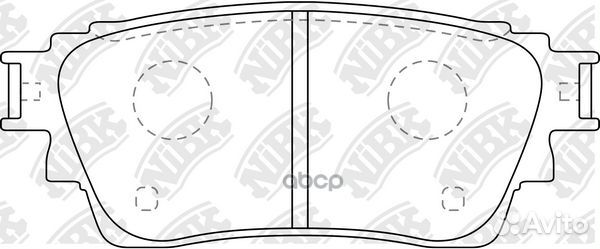 Колодки торм.mitsubishi Eclipse Cross 2017 PN3815