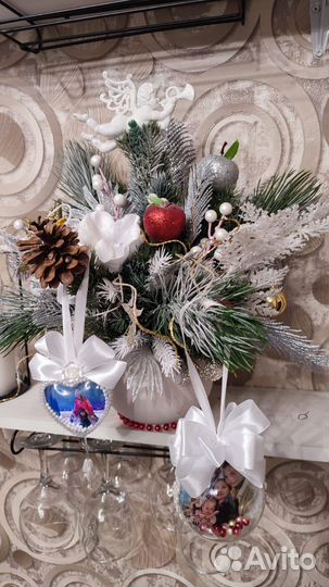 Новогодние шары ручной работы