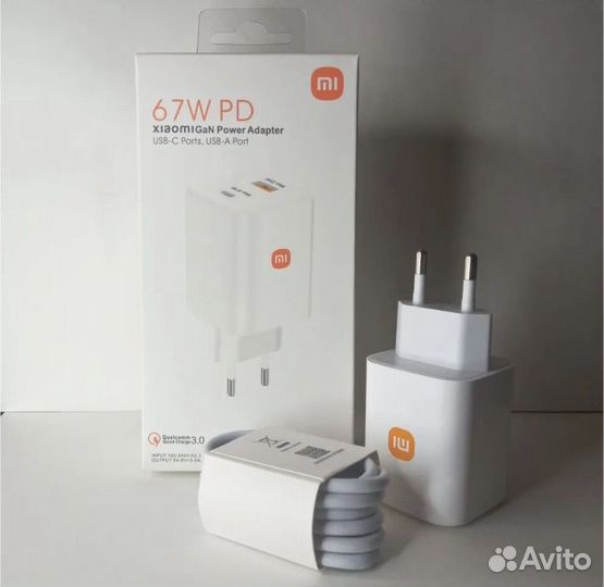 Зарядное устройство телефона 67w USB Type-C turbo