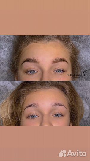 Перманентный макияж бровей