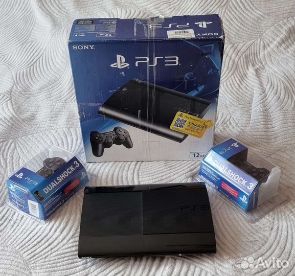 Игровая приставка ps3 super slim прошитая