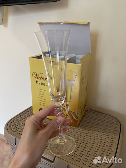 Бокалы для шампанского богемия