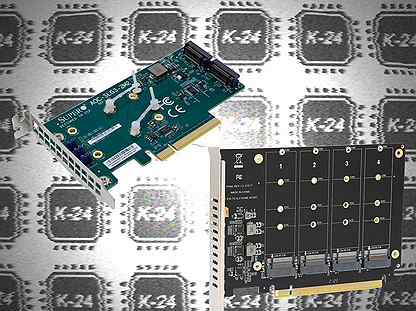 Переходники M.2 SSD на U.2 PCIe Flexible Lom