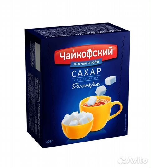 Опт - Чайкофский Сахар белый кусковой 500г