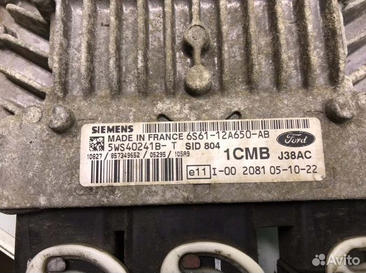 Блок управления двигателем Ford Fiesta 5 1.4 tdci