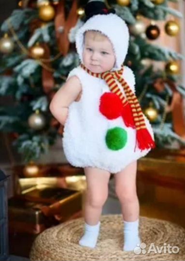 Прокат/аренда костюма Снеговика, 1,5-3 года