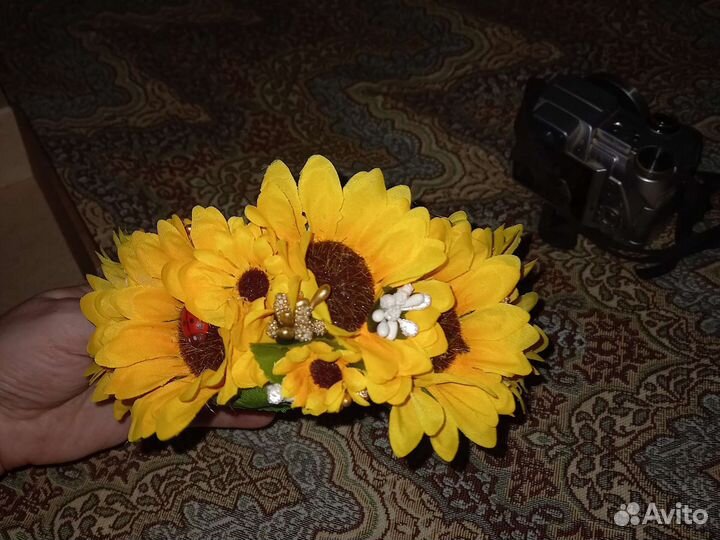 Венок на голову из цветов