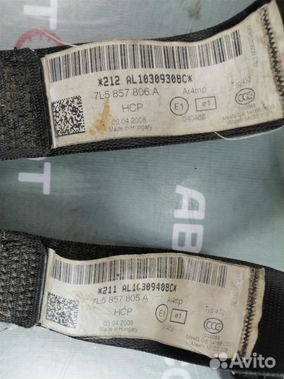 Ремни безопасности Porsche Cayenne 957 20072010