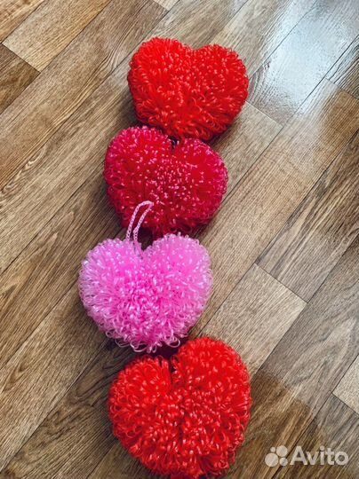 Мочалки сердечки сердечко сердце