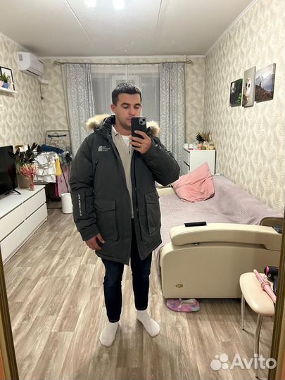 Куртка зимняя мужская 50 52 размер бу