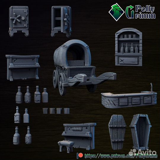 35 мм Миниатюры/Солдатики Ковбои/Дикий Запад