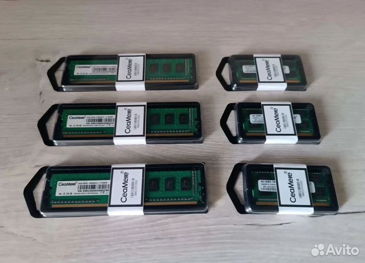 Оперативная память ddr3 / ddr4 - 4gb - 8b - 16gb
