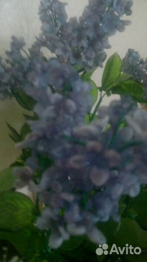 Стеклянный букет сирени