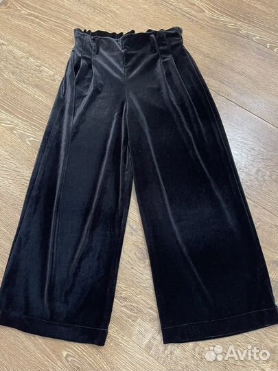 Бархатные Брюки кюлоты mango 140,для девочки