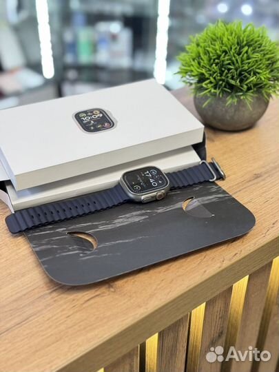 Apple Watch Ultra 2 2024 Nat Ti Navy Ocean Band