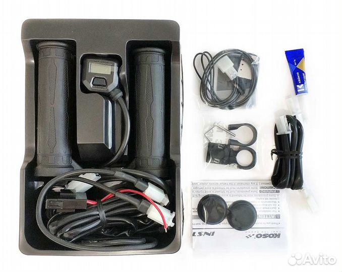 Подогрев ручек на квадроцикл Koso с ЖК-дисплеем