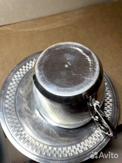 Кружка мельхиор посеребренный из Франции