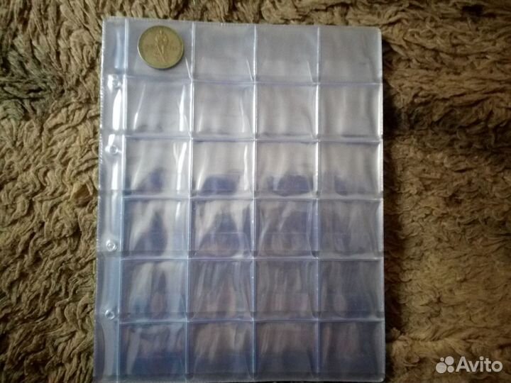 Листы для хранения монет, бон 