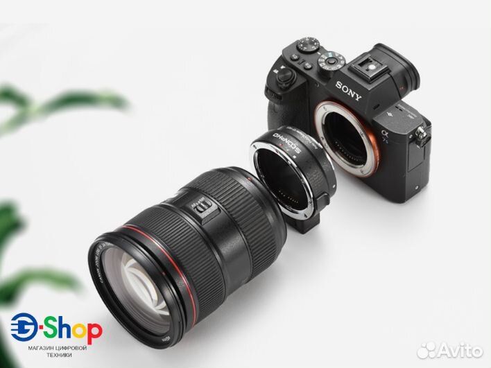 Адаптер с камеры Sony E на оптику Canon