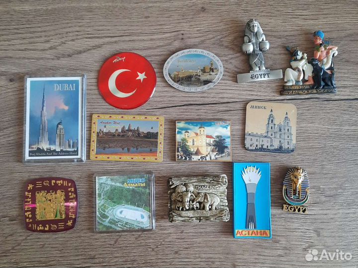 Магниты на холодильник из разных стран