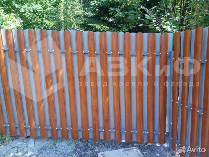 Штакетник металлический