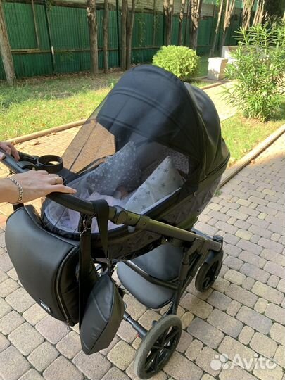 Коляска 2 в 1 эко кожа