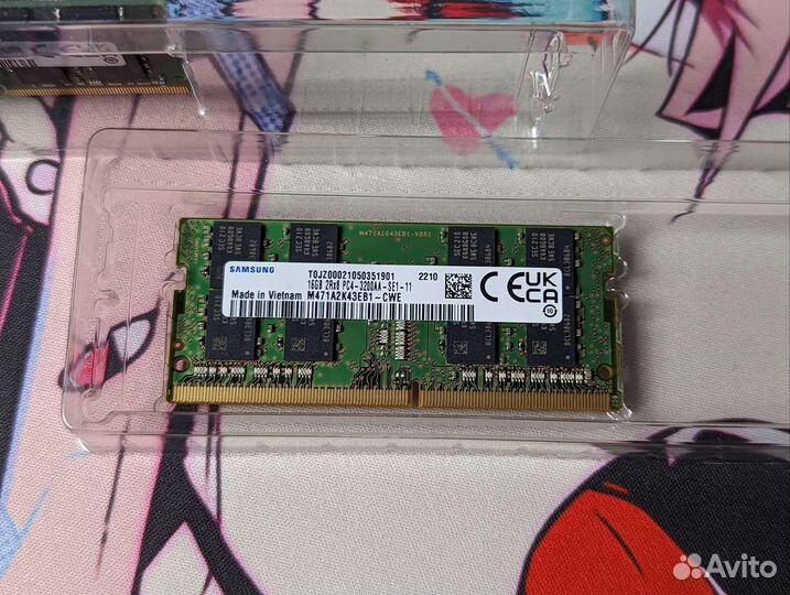 Оперативная память Sodimm ddr4 16gb 3200 Samsung