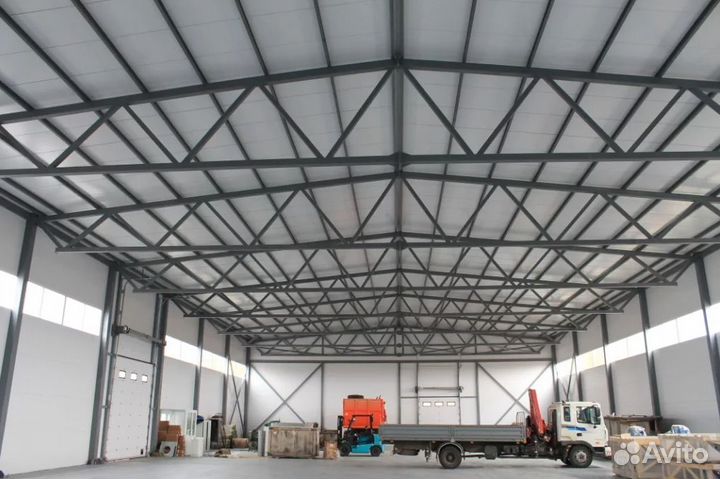 Ангар 60х25х5 быстровозводимый тёплый