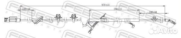 Датчик abs зад лев 04606007 Febest