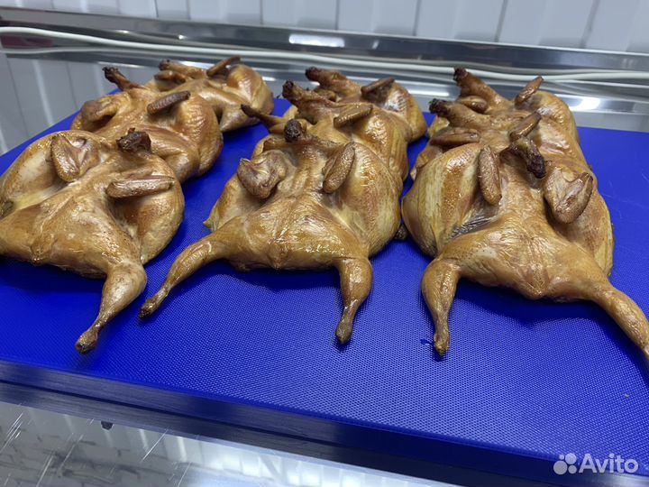 Перепелки горячего копчения