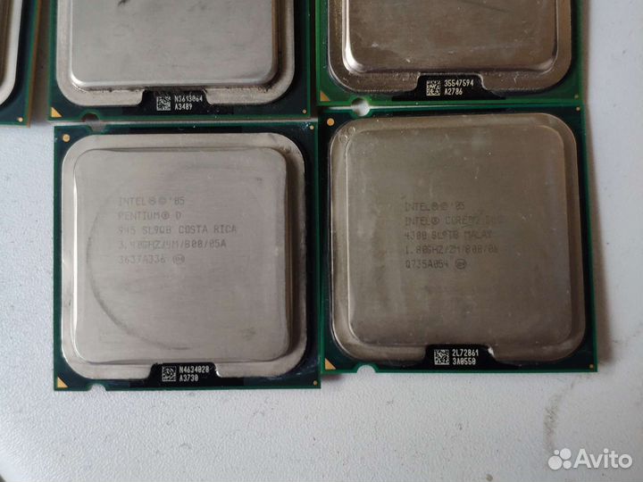 Цена за все Процессоры pentium 4, d core duo