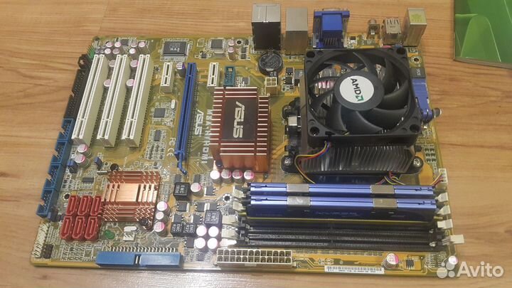 Материнская плата Asus + проц AMD Phenom II X4 965