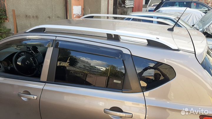 Рейлинги на крышу Nissan Qashqai, серые