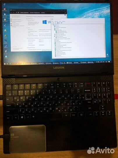 Игровой Lenovo Legion, i7 6 ядер, 24 гб, 1050 Ti