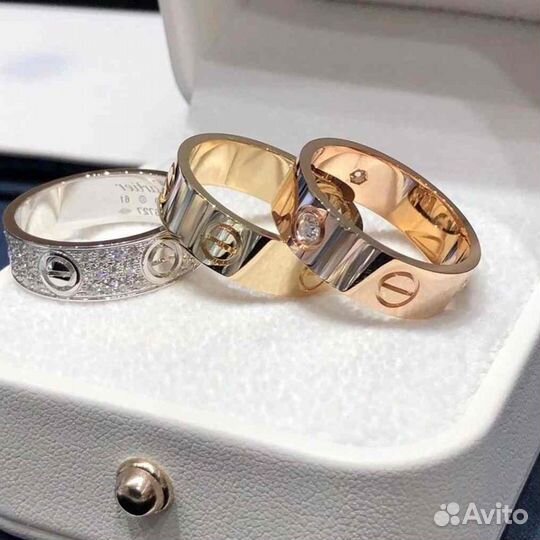 Cartier кольцо Love 0.18ct