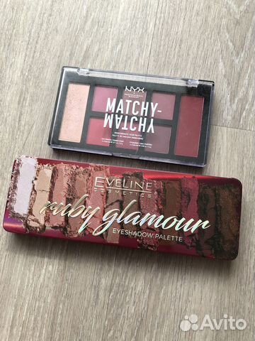 Палетка теней nyx eveline ruby glamour