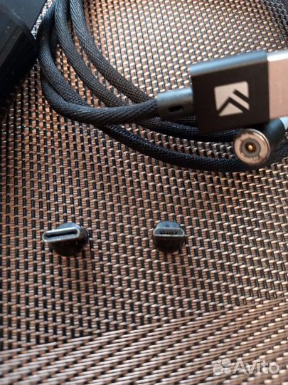 Магнитное зарядное micro USB + наушники