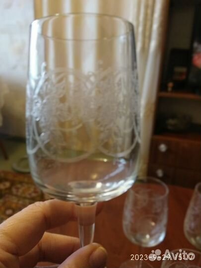 Бокалы для шампанского богемия 60-е годы