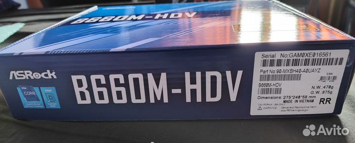 Новая мат. плата ASRock B660M-HDV